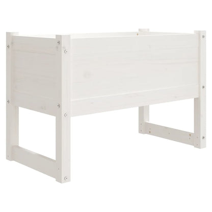 Berkfield Planter White 78x40x52 cm Solid Wood Pine