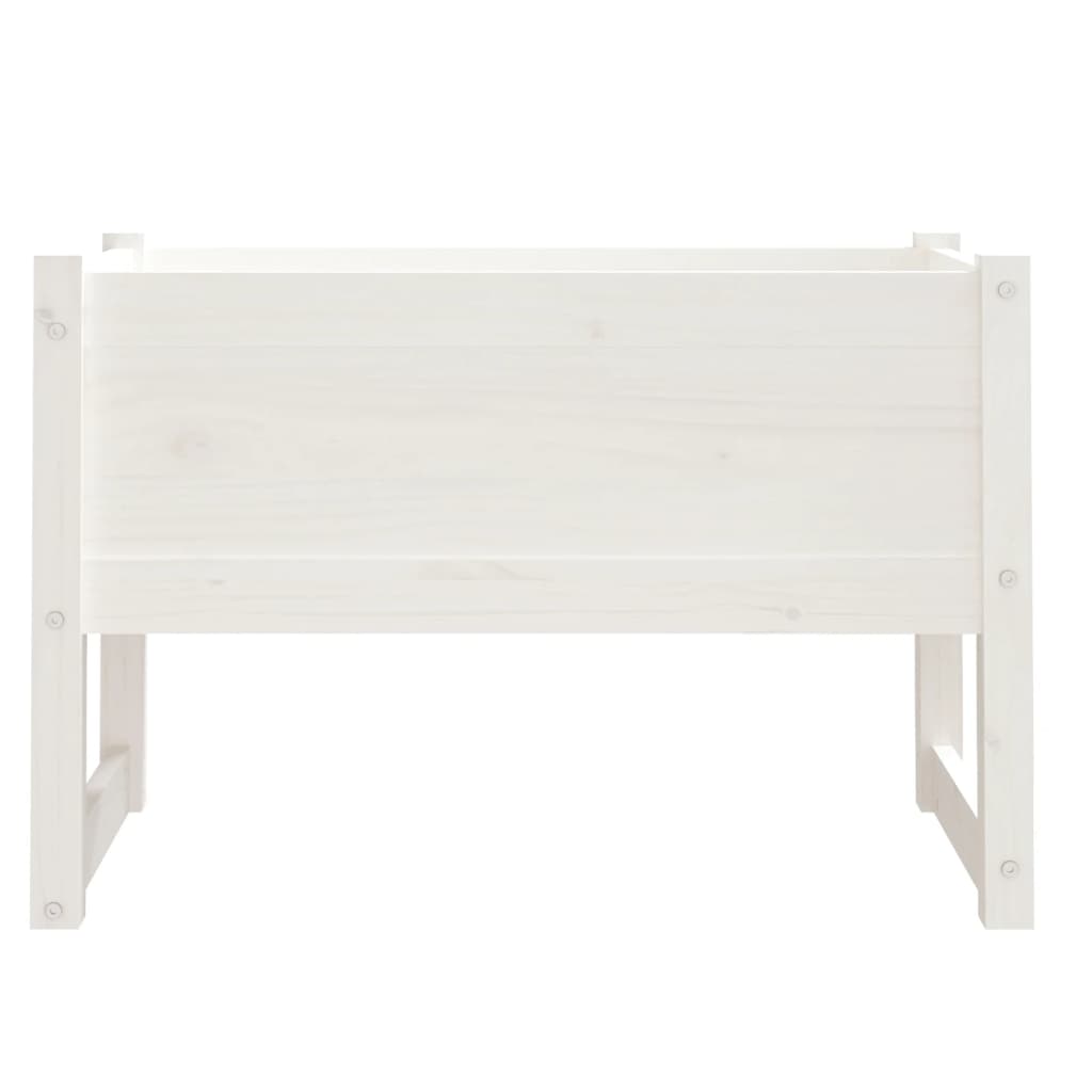 Berkfield Planter White 78x40x52 cm Solid Wood Pine