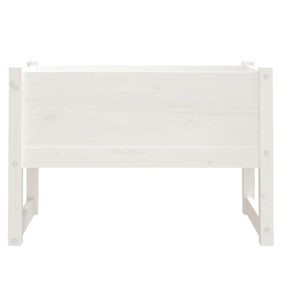 Berkfield Planter White 78x40x52 cm Solid Wood Pine