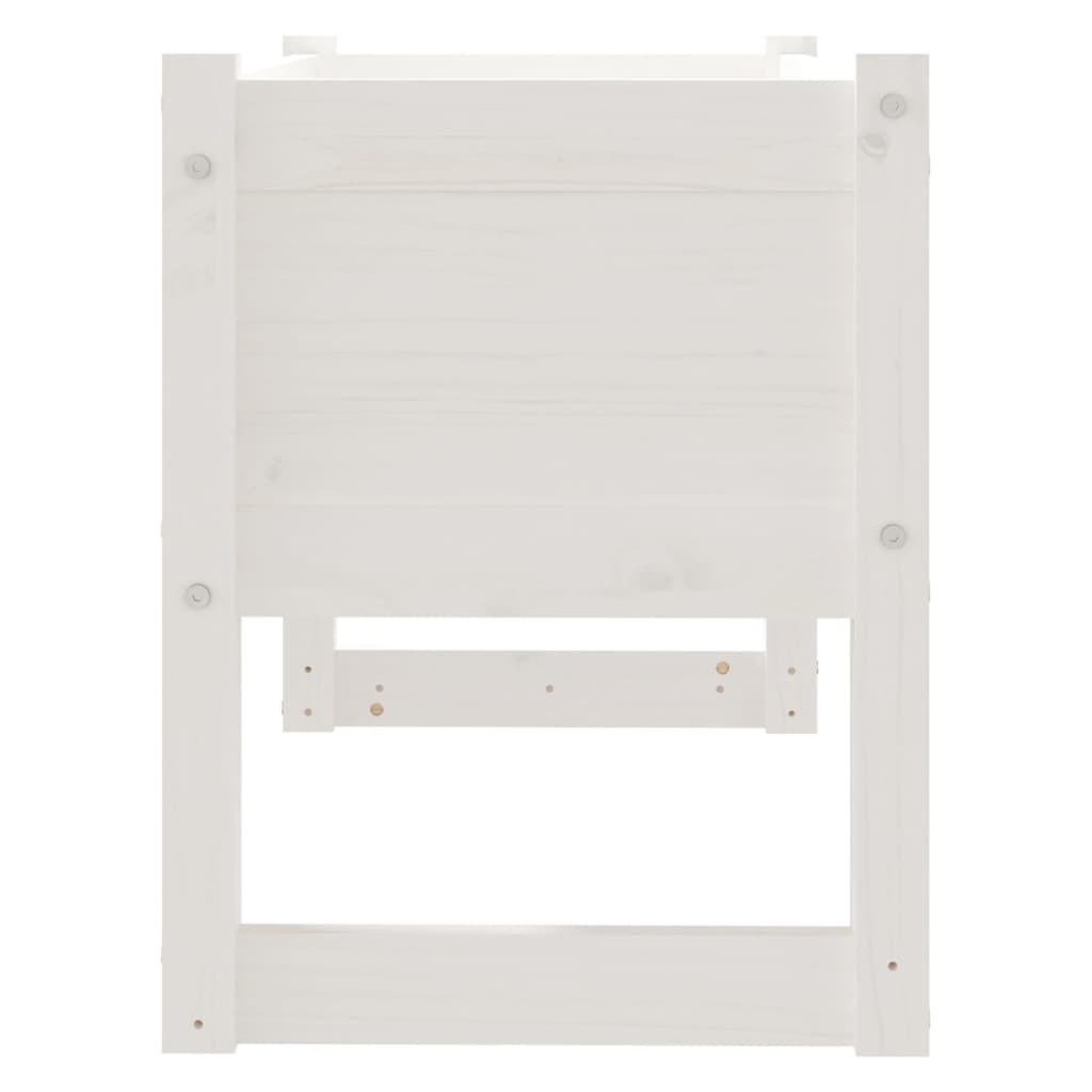 Berkfield Planter White 78x40x52 cm Solid Wood Pine