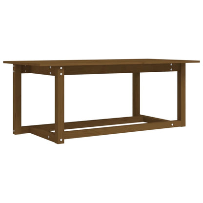 Berkfield Coffee Table Honey Brown 110x55x45 cm Solid Wood Pine