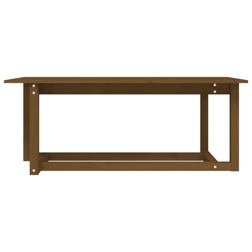 Berkfield Coffee Table Honey Brown 110x55x45 cm Solid Wood Pine