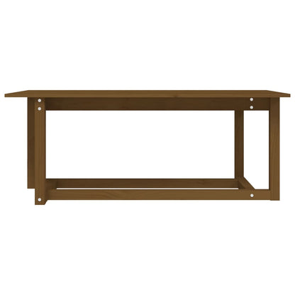 Berkfield Coffee Table Honey Brown 110x55x45 cm Solid Wood Pine