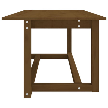 Berkfield Coffee Table Honey Brown 110x55x45 cm Solid Wood Pine