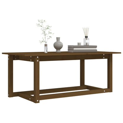 Berkfield Coffee Table Honey Brown 110x55x45 cm Solid Wood Pine