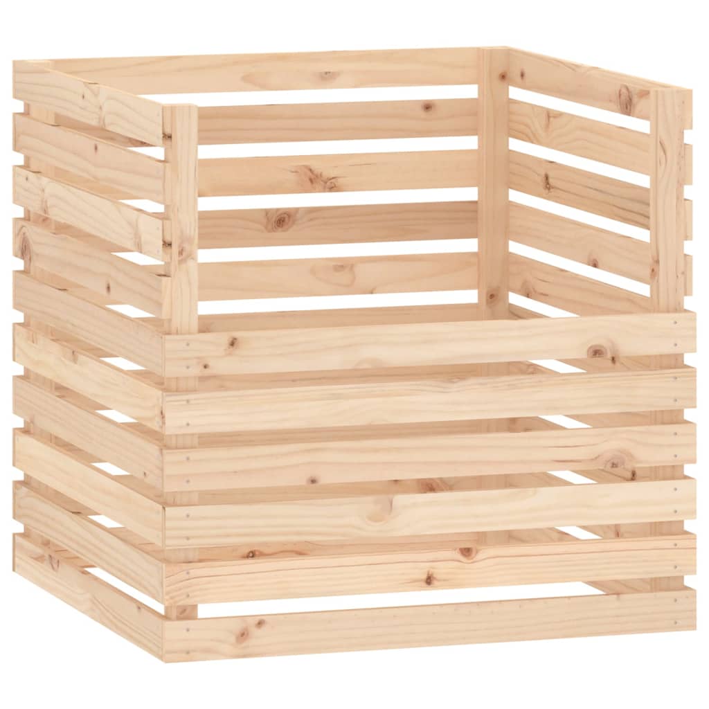 Berkfield Composter 80x80x78 cm Solid Wood Pine