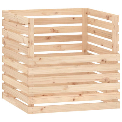 Berkfield Composter 80x80x78 cm Solid Wood Pine