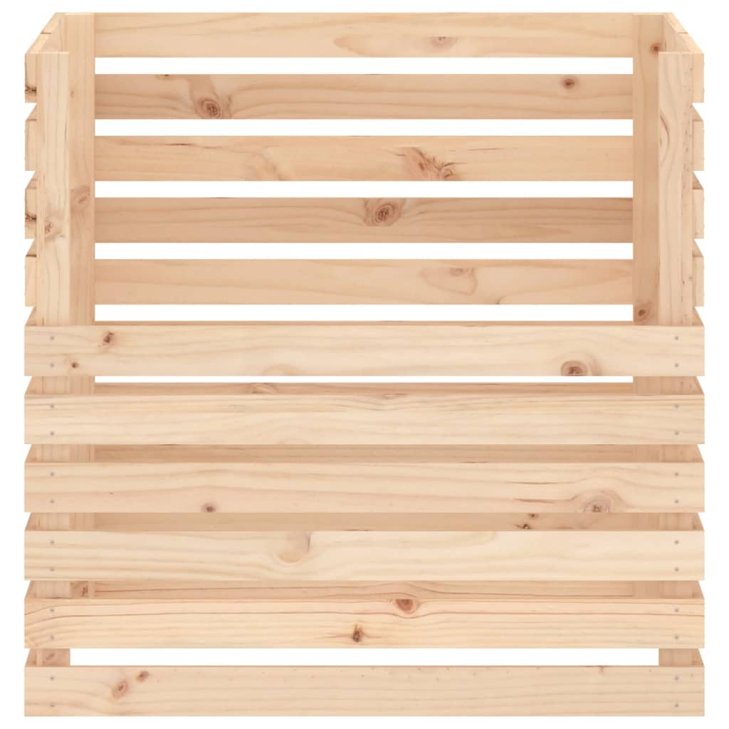 Berkfield Composter 80x80x78 cm Solid Wood Pine