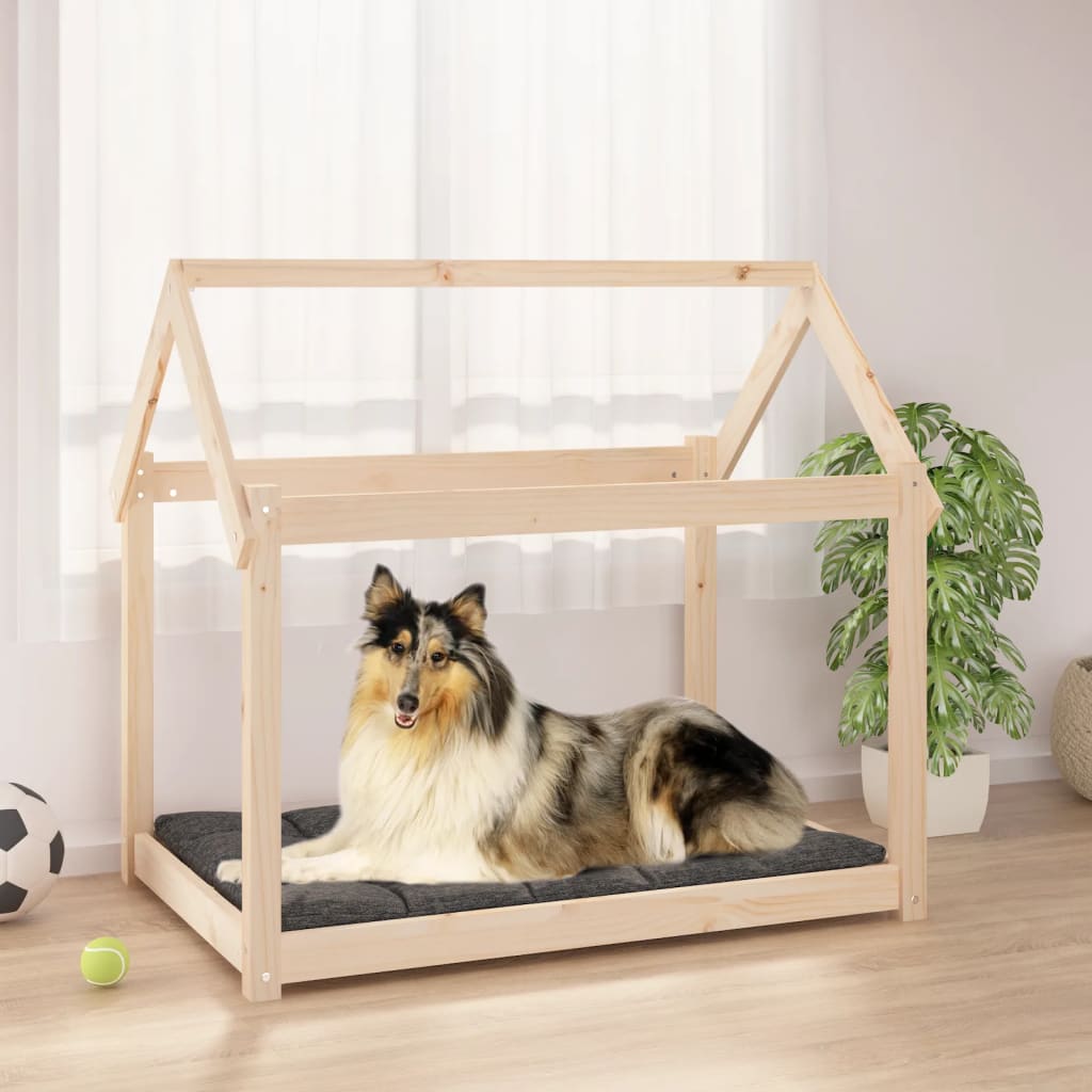 Berkfield Dog Bed 101x70x90 cm Solid Wood Pine