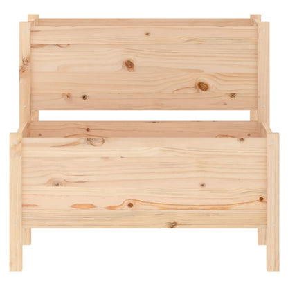 Berkfield Planter 84.5x84x75 cm Solid Wood Pine