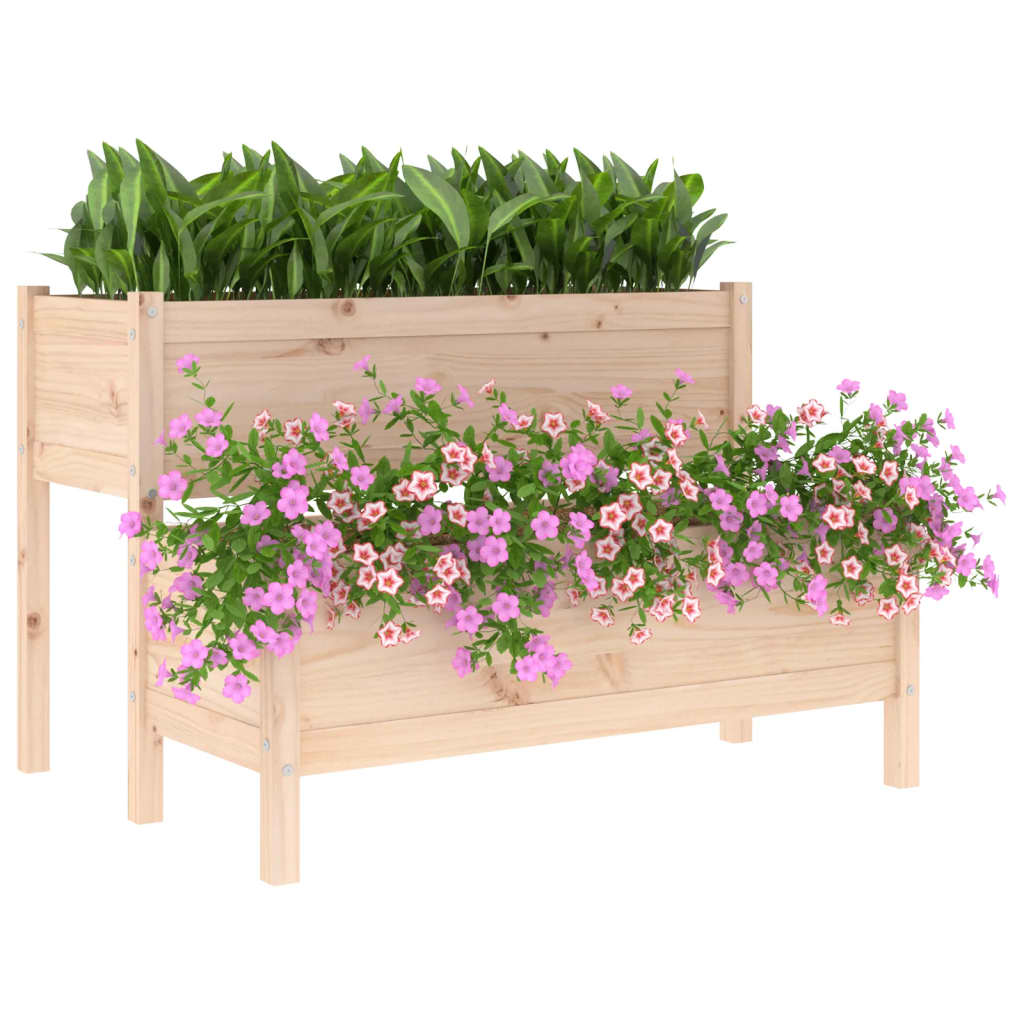 Berkfield Planter 110x84x75 cm Solid Wood Pine
