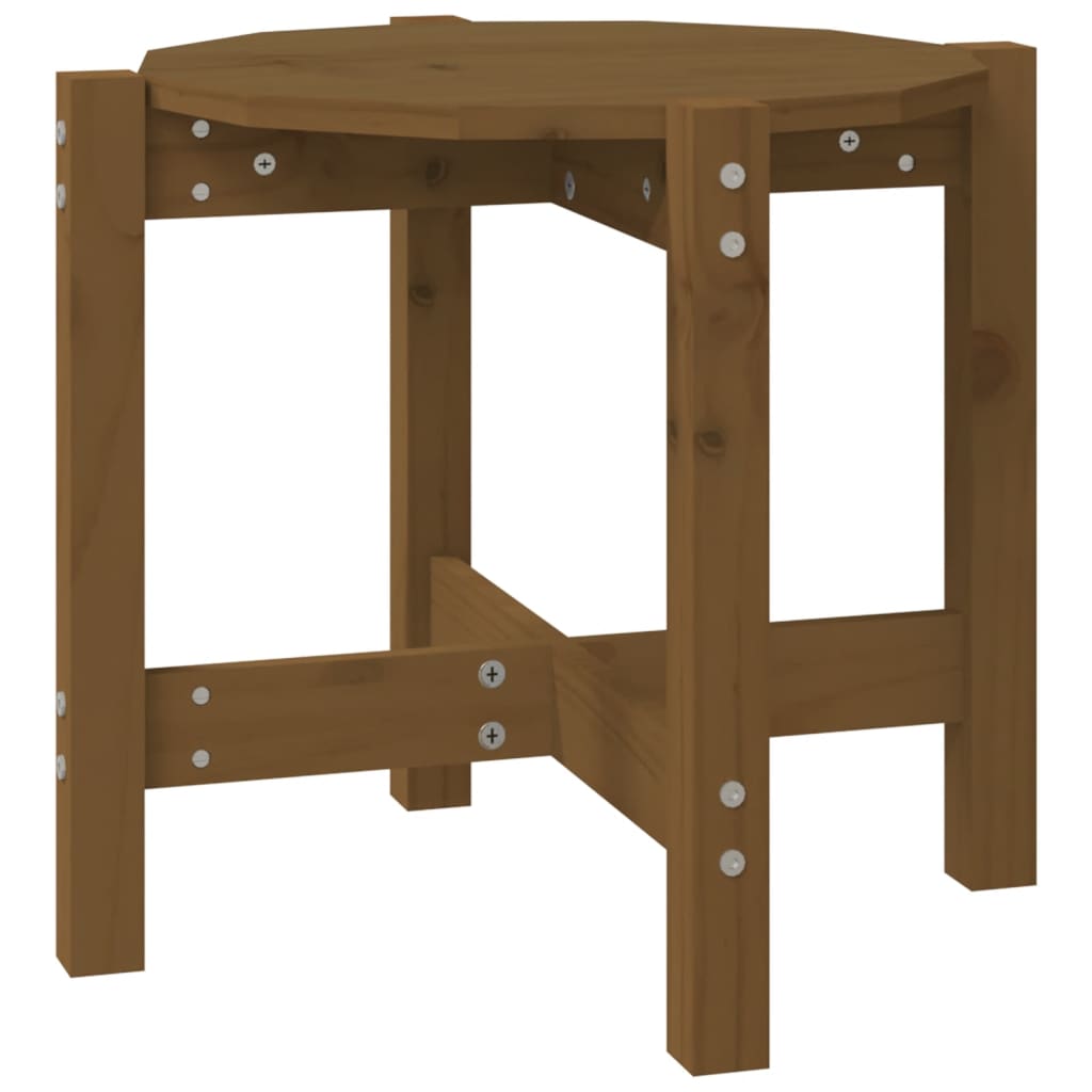 Berkfield Coffee Table Honey Brown �_�”�_ 52.5x45 cm Solid Wood Pine
