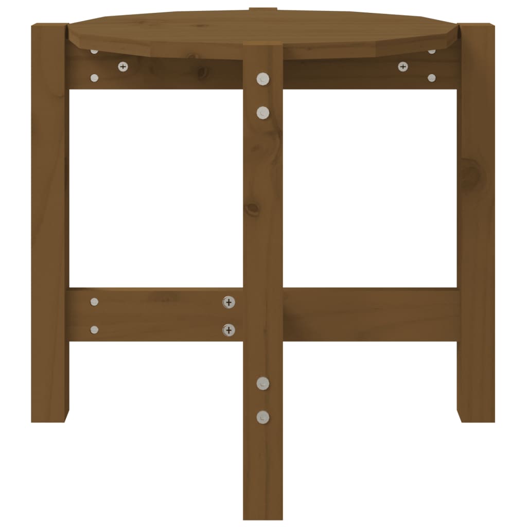 Berkfield Coffee Table Honey Brown �_�”�_ 52.5x45 cm Solid Wood Pine