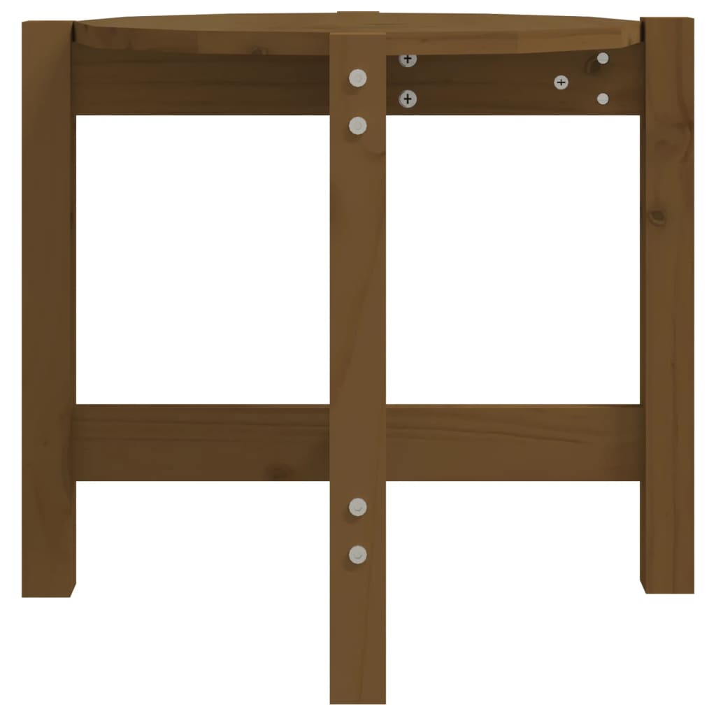 Berkfield Coffee Table Honey Brown �_�”�_ 52.5x45 cm Solid Wood Pine
