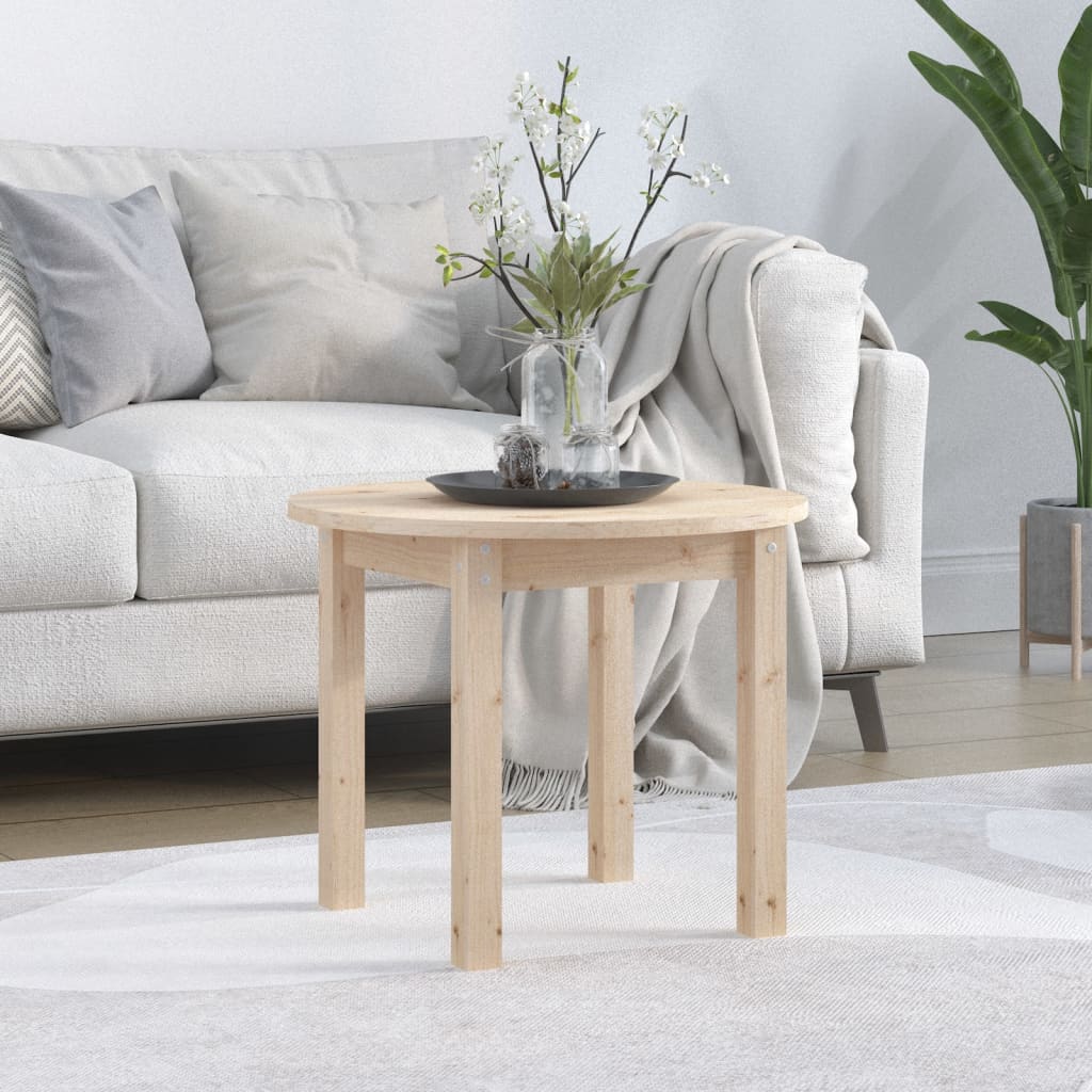 Berkfield Coffee Table �_�”�_ 55x45 cm Solid Wood Pine