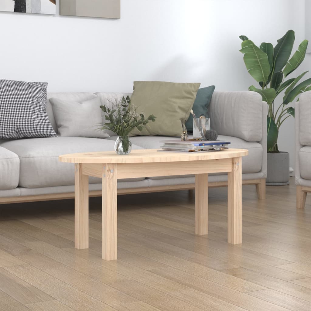 Berkfield Coffee Table 80x40x35 cm Solid Wood Pine
