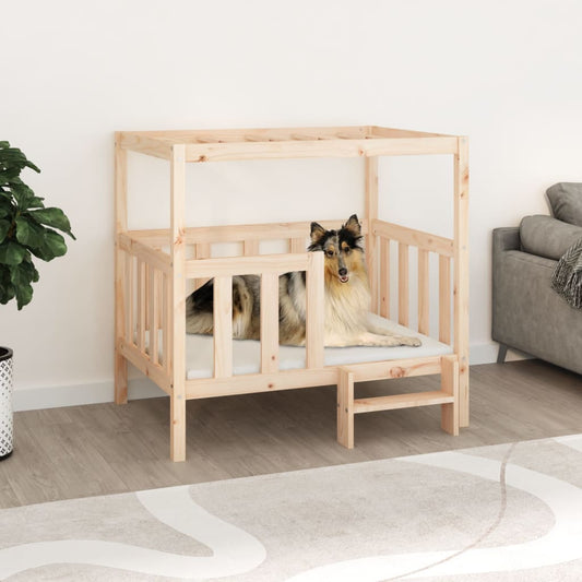 Berkfield Dog Bed 105.5x83.5x100 cm Solid Wood Pine