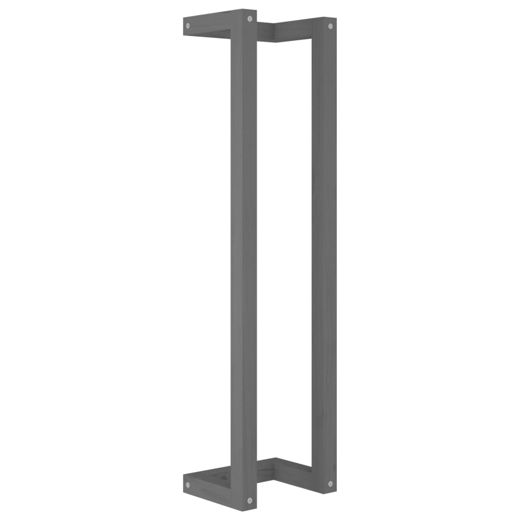 Berkfield Towel Rack Grey 23x18x90 cm Solid Wood Pine