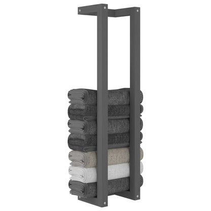 Berkfield Towel Rack Grey 23x18x90 cm Solid Wood Pine
