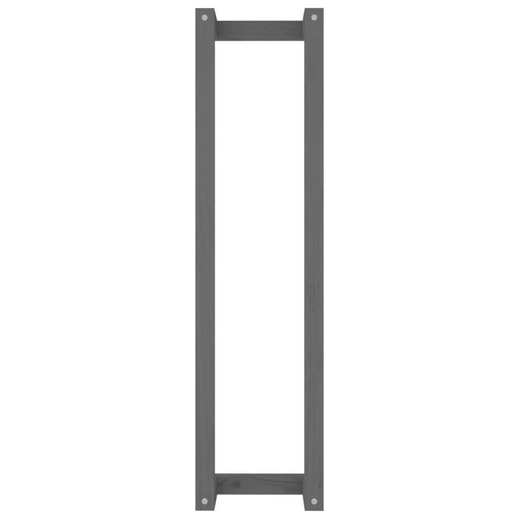 Berkfield Towel Rack Grey 23x18x90 cm Solid Wood Pine