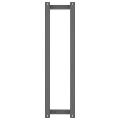 Berkfield Towel Rack Grey 23x18x90 cm Solid Wood Pine