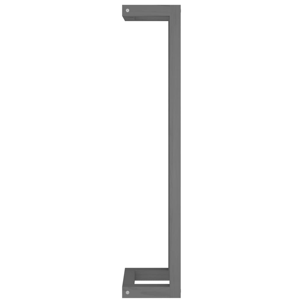 Berkfield Towel Rack Grey 23x18x90 cm Solid Wood Pine