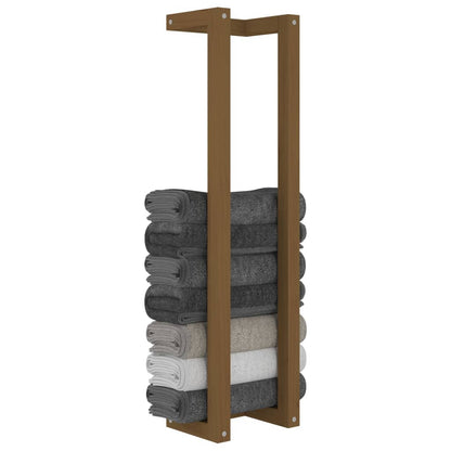 Berkfield Towel Rack Honey Brown 23x18x90 cm Solid Wood Pine