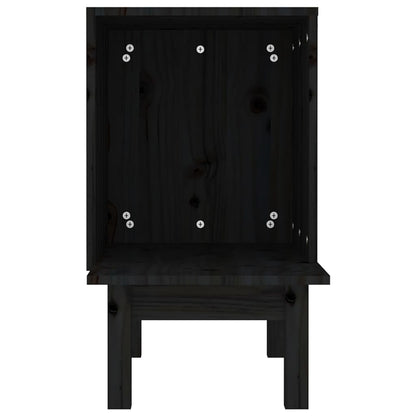 Berkfield Cat House Black 60x36x60 cm Solid Wood Pine