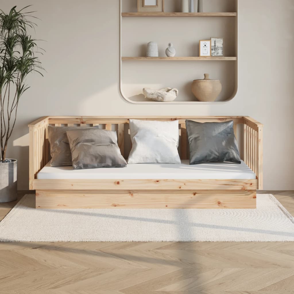 Berkfield Day Bed 100x200 cm Solid Wood Pine