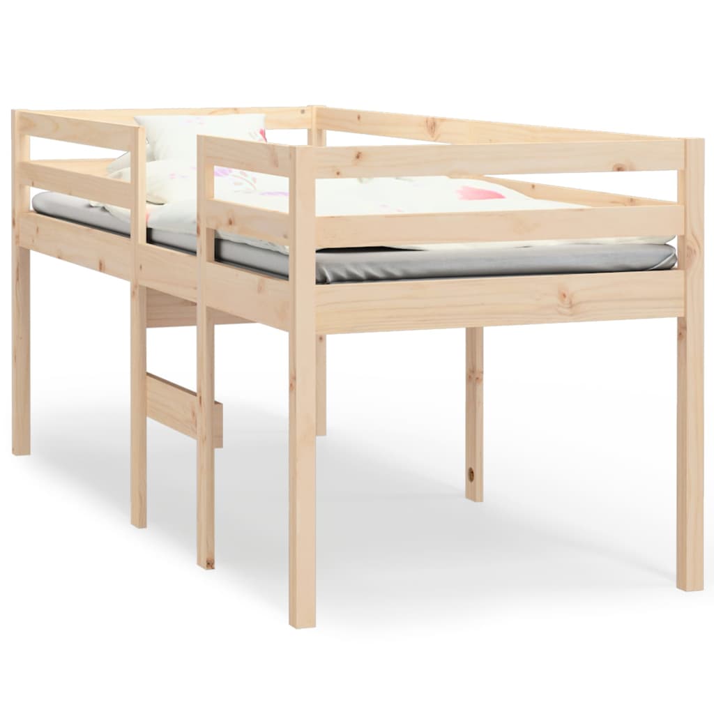 Berkfield High Sleeper Bed 80x200 cm Solid Wood Pine