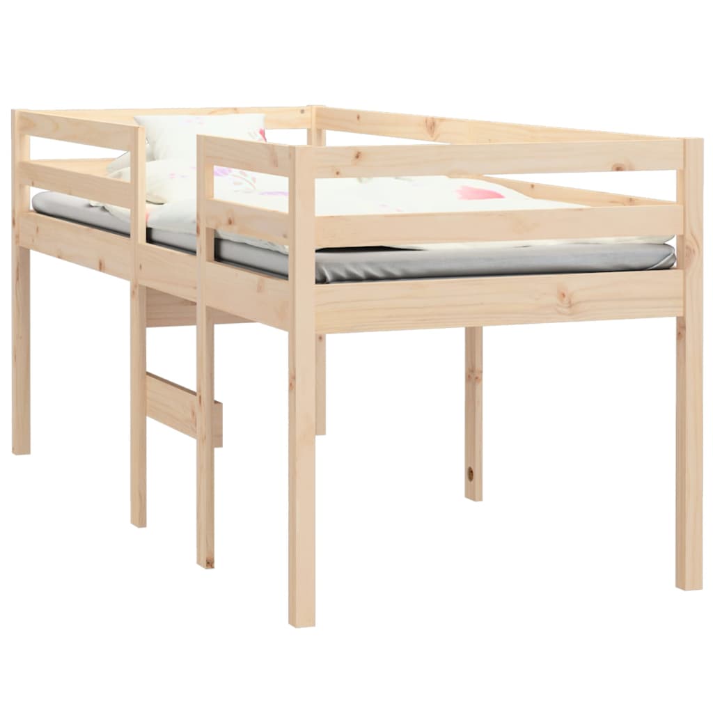 Berkfield High Sleeper Bed 80x200 cm Solid Wood Pine