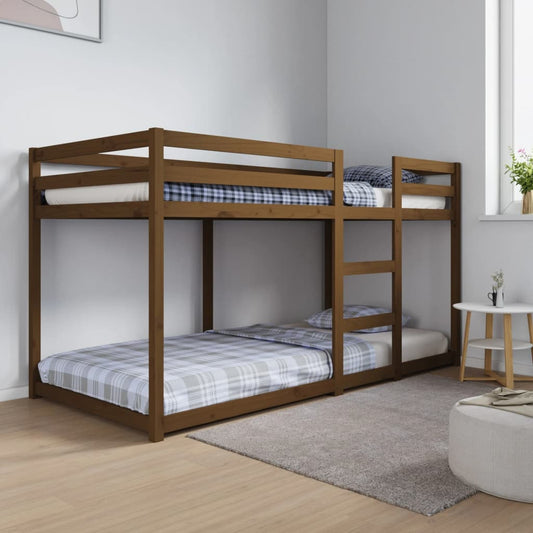 Berkfield Bunk Bed Honey Brown 90x200 cm Solid Wood Pine