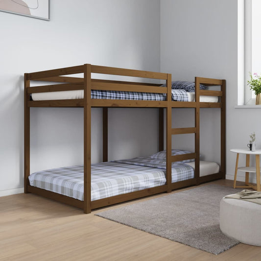 Berkfield Bunk Bed Honey Brown 90x190 cm Solid Wood Pine