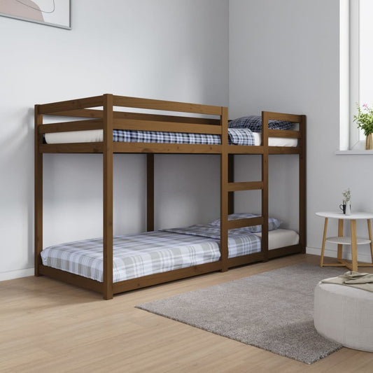 Berkfield Bunk Bed Honey Brown 75x190 cm Solid Wood Pine
