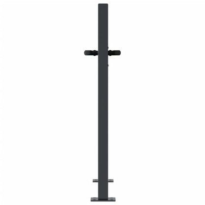 Berkfield Garden Gate Anthracite 105x105 cm Steel Tree Design