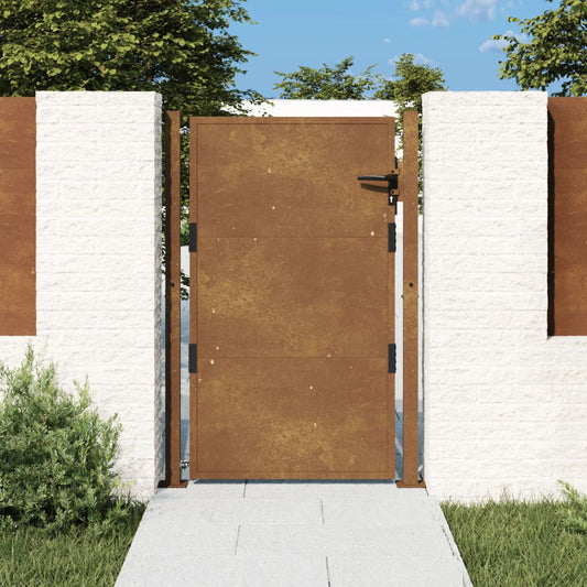 Berkfield Garden Gate 105x155 cm Corten Steel
