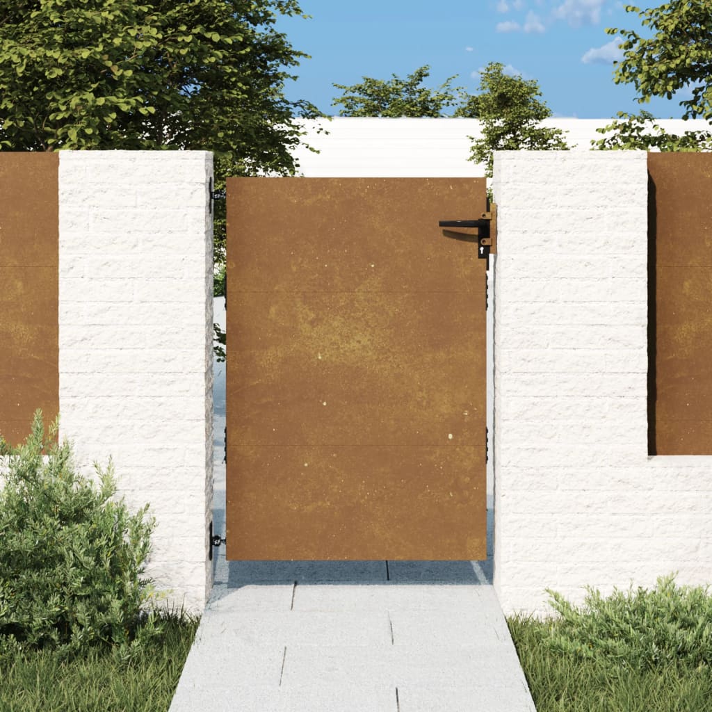 Berkfield Garden Gate 85x125 cm Corten Steel