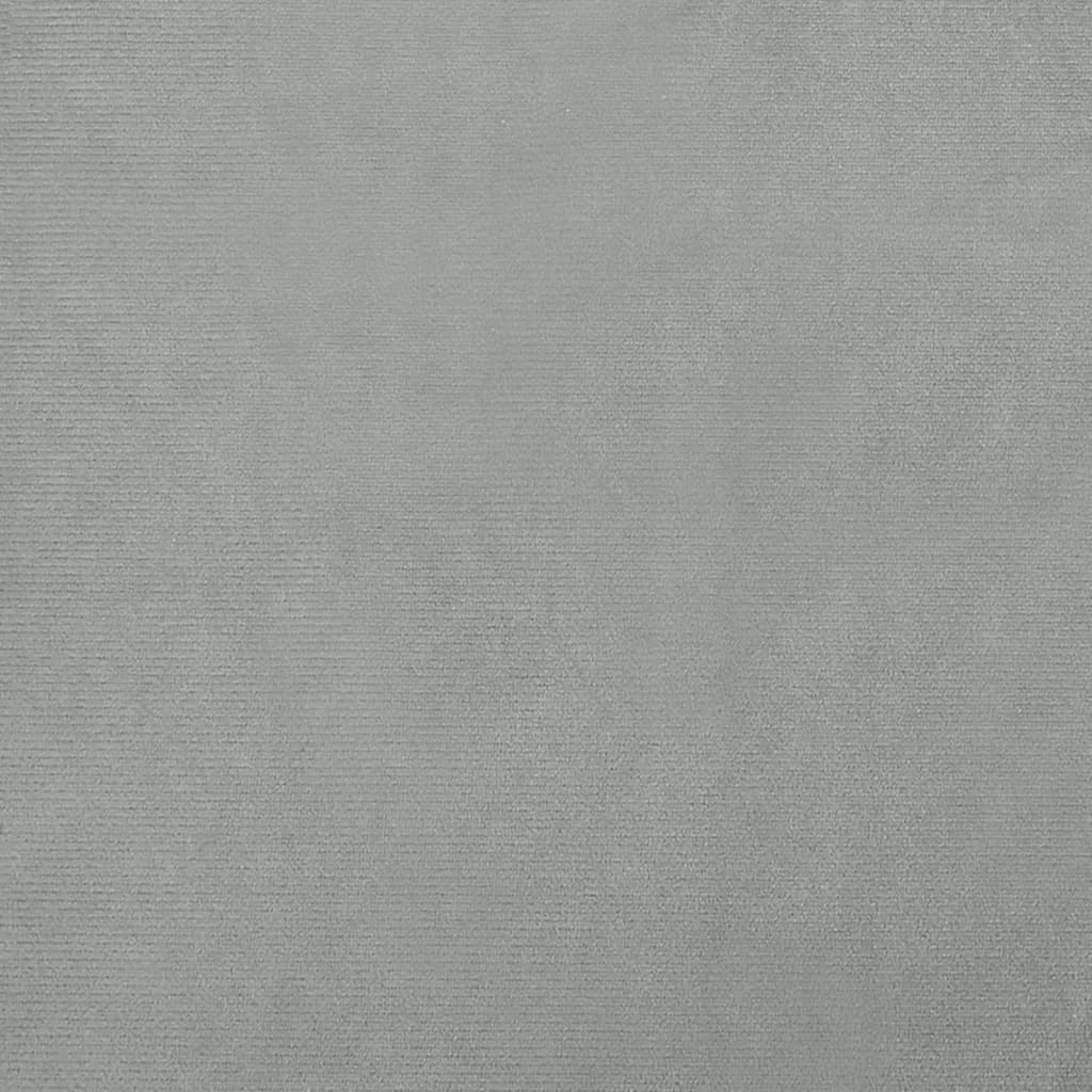 Berkfield Dog Bed Light Grey 70x45x30 cm Velvet