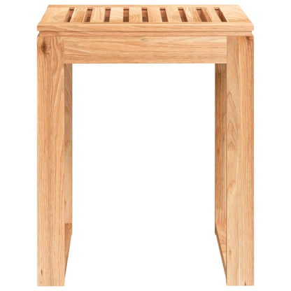 Berkfield Bathroom Stool 40x30x46 cm Solid Wood Walnut