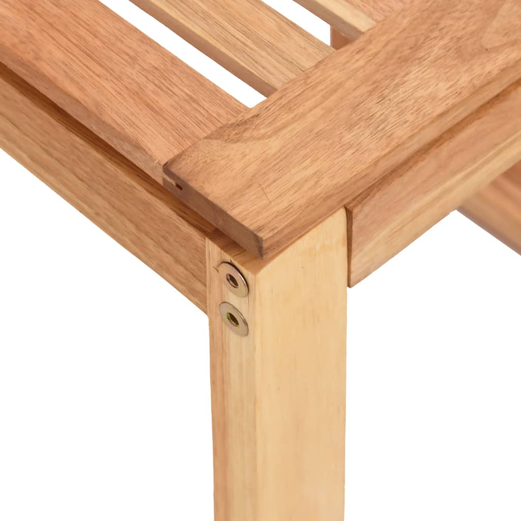 Berkfield Bathroom Stool 40x30x46 cm Solid Wood Walnut