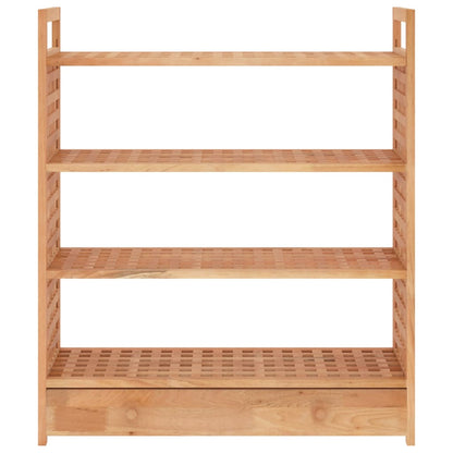 Berkfield Shoe Rack with Drawer 70x27x81 cm Solid Wood Walnut