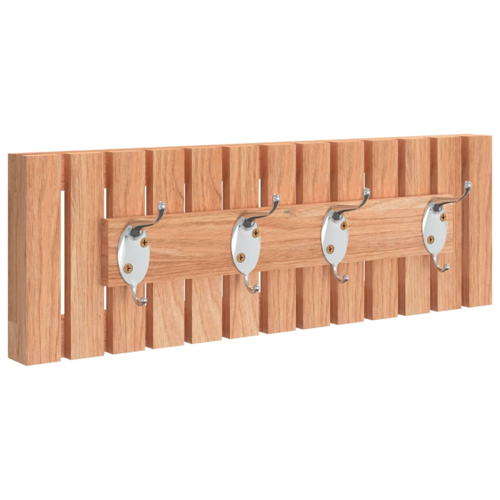 Berkfield Wall Hanger 42x8.5x14 cm Solid Wood Walnut