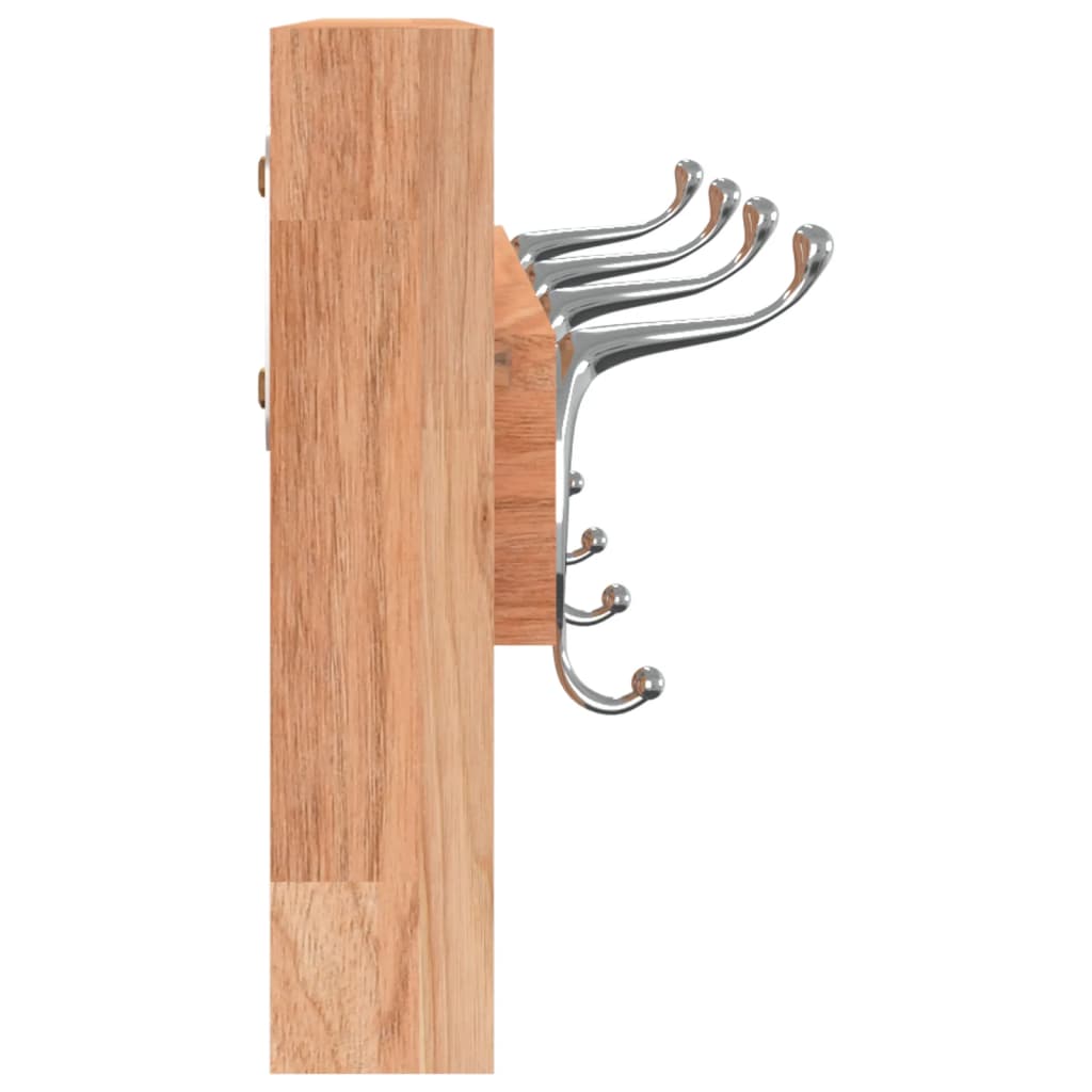 Berkfield Wall Hanger 42x8.5x14 cm Solid Wood Walnut