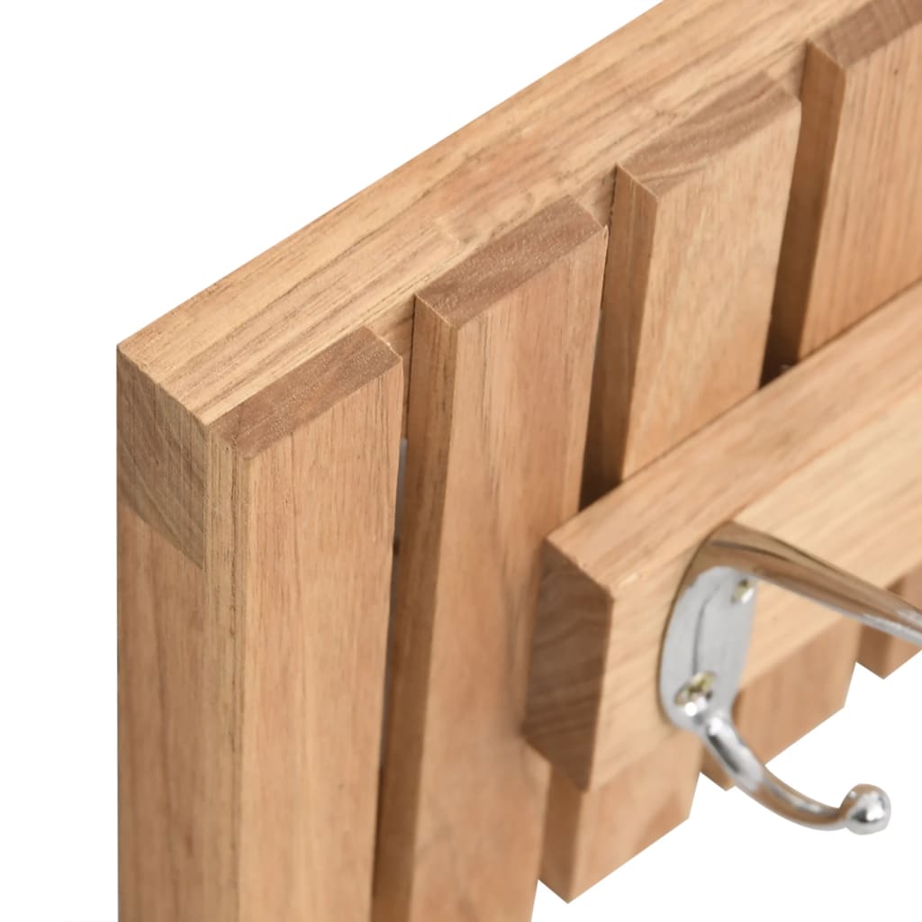 Berkfield Wall Hanger 42x8.5x14 cm Solid Wood Walnut