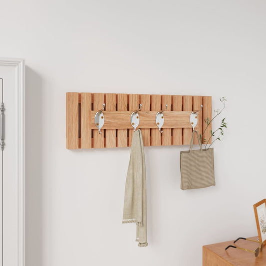 Berkfield Wall Hanger 42x8.5x14 cm Solid Wood Walnut