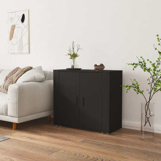 Berkfield Sideboard Black 80x33x70 cm Engineered Wood