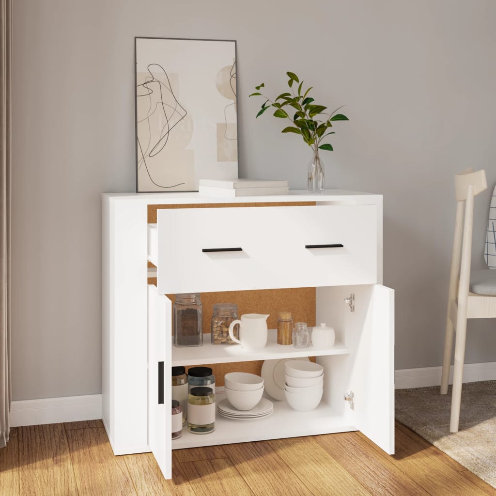 Berkfield Sideboard White 80x33x70 cm Engineered Wood