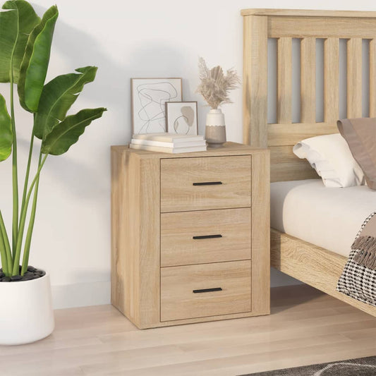 Berkfield Bedside Cabinet Sonoma Oak 50x36x60 cm Engineered Wood