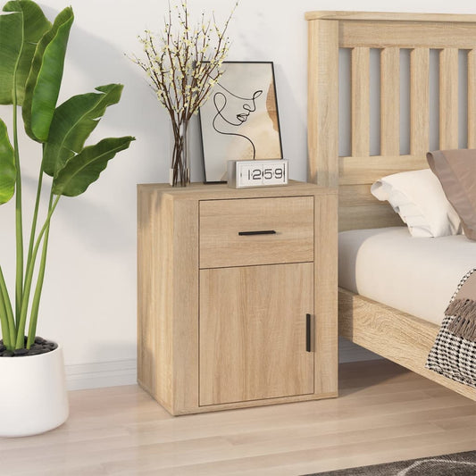 Berkfield Bedside Cabinet Sonoma Oak 50x36x60 cm Engineered Wood