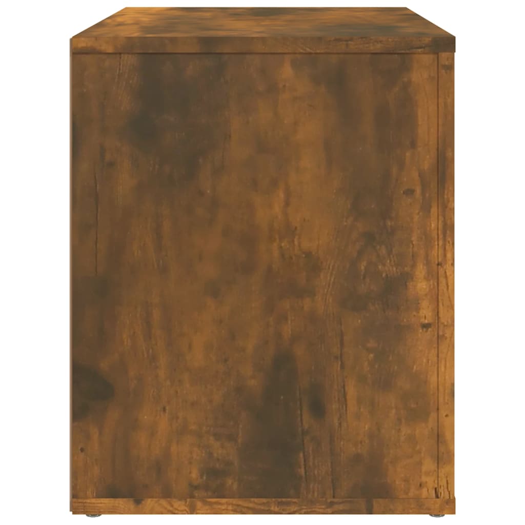 Berkfield Bedside Cabinet Smoked Oak 60x36x45 cm Engineered Wood